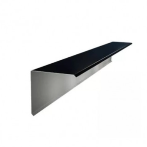 Zing. cenefa negra 40cm (20x20) 2.44ml