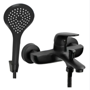 Grifería ducha manhattan negra