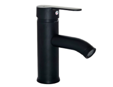 Grifería lavatorio monocomando madrid negra 7cm