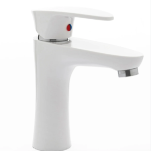 Grifería lavatorio monocomando doha blanca