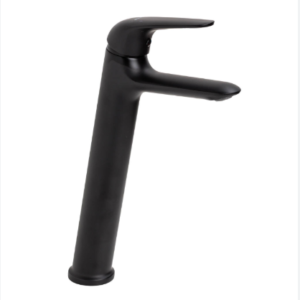 Grifería lavatorio monocomando manhattan negra alta
