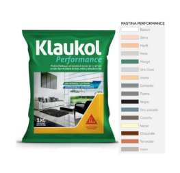 Pastina Klaukol Alta Performance P/Porcellanato x 1Kg - varios colores