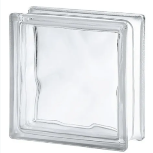 Ladrillo de vidrio ondulado 19x19x8