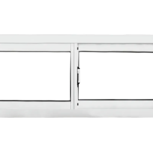 Ventana de aluminio blanco 1.00x0.60