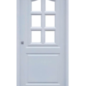 Puerta doble inyectada con reja central - MOD 256