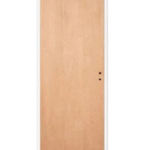 Puerta placa cedrillo con marco de aluminio