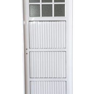 Puerta aluminio 1/4 vidrio
