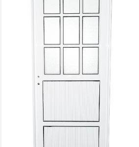 Puerta aluminio 3/4 vidrio