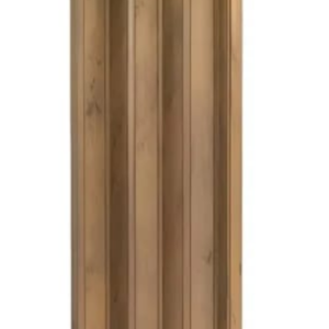 Puerta plegadiza de PVC color roble