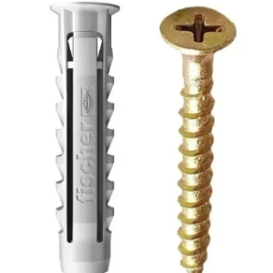 Tarugo y tornillo para pared